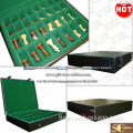 Backgammon Chess game set with PU leather box in velour lining